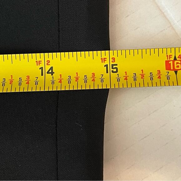 Theory Black Smooth Wool Academia Office Neutral Blazer Jacket NWOT Size 0 - Picture 13 of 14